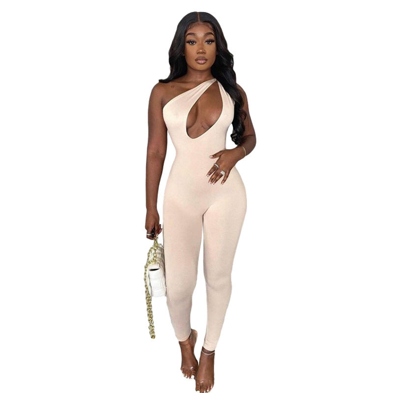Casual Sport Jumpsuit – High-Waist, Ärmelos & Figurbetont
